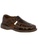 Mens Authentic All Real Leather Mexican Huaraches Brown Fisherman Sandals - £31.93 GBP