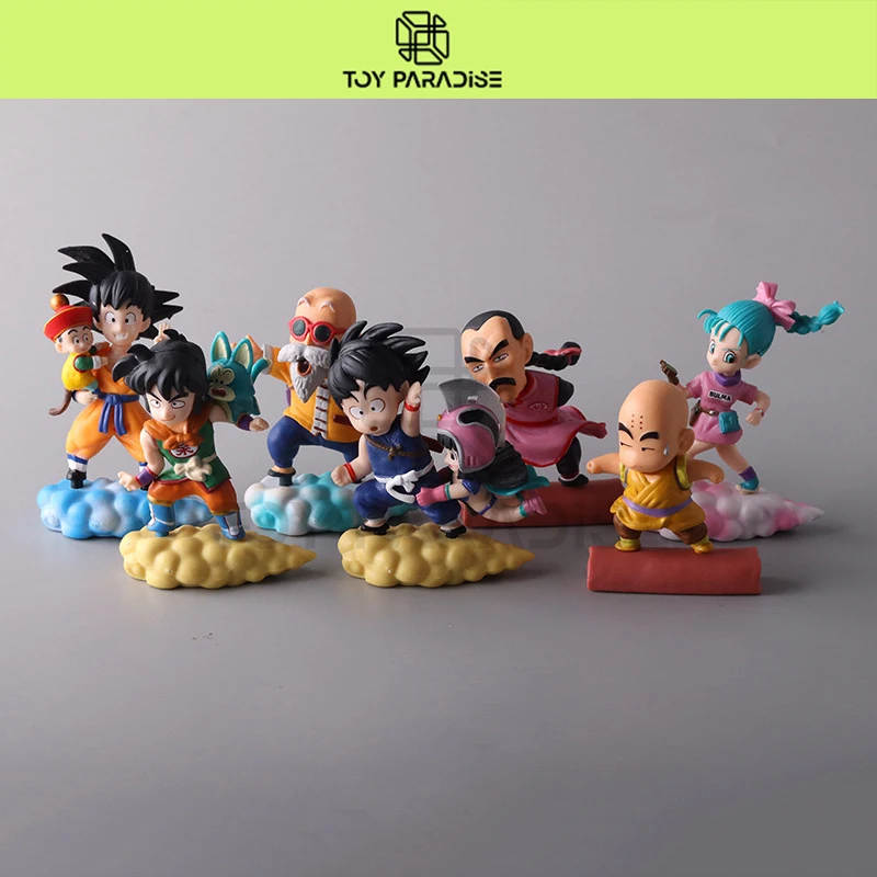 7.5-10cm Dragon Ball Son Goku Anime Figure 7 Versions Master Roshi Yamcha Bulma - £27.24 GBP