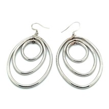 Tiffany &amp; Co Estate Earrings 2.5&quot; Drop Silver TIF434 - $296.01