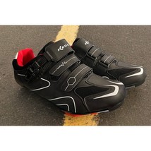 NEW Unisex Kescoo Cycling Bike Shoes Black White Size 13 M Road &amp; Mtn Cleats - $53.30