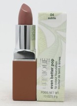 Clinique Even Better Pop Lipstick Lip Colour 04 - SUBTLE Full Size w/box... - $20.00