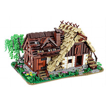  Medieval Old Water Mill Building Blocks Set House Hut w/ Interior Brick... - £140.59 GBP