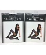 2 Olivia + Joy New York Women&#39;s Pantyhose All in One/over the knee Black... - $25.73