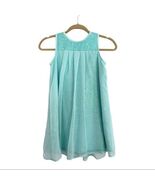 Chasing Fireflies Aqua Blue Sequin Holographic Swing Dress Girls 10 - $28.80