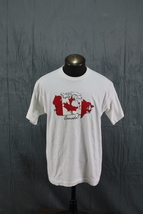 Vintage Graphic T-shirt - Map of Canada Flag Graphic - Men&#39;s Extra-Large - £27.56 GBP