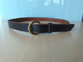 Double Rl Terrance Tumbled Leather Belt $248 Free Worldwide Shipping (0124) - £143.88 GBP