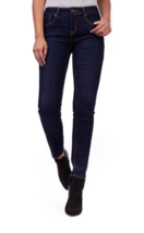 Jordache Women&#39;s Mid Rise Skinny Dark Indigo Denim Jeans - 16 2495 Y8 - ... - $14.43