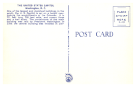 United States Capital White House Washington D.C . Corner View Postcard Unposted - £3.82 GBP