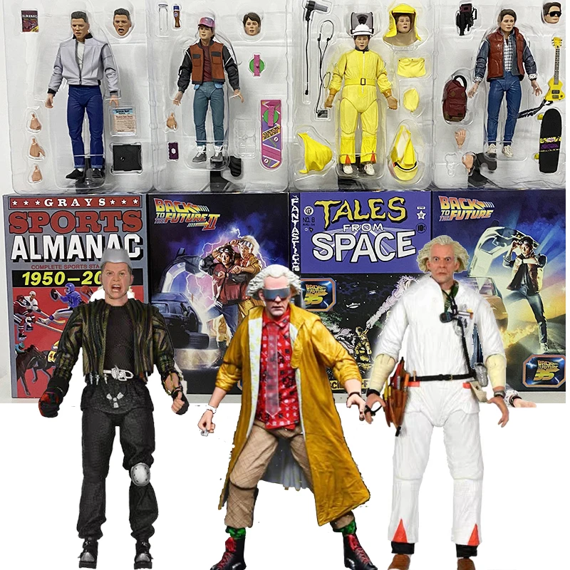 NECA Back To The Future Part II Ultimate Griff Tannen DOC Brown Marty McFly - £35.66 GBP+