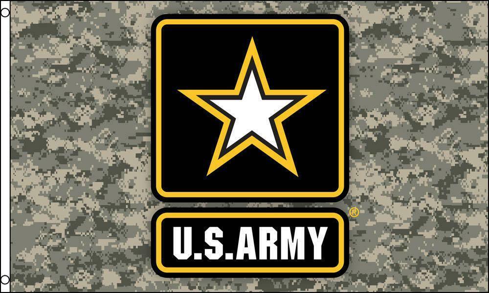 CAMO US ARMY STAR 3 X 5  FLAG banner FL720 GUN MILITARY camouflage usarm... - $6.60