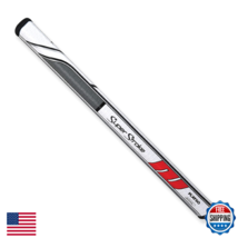 SuperStroke Traxion Flatso XL+Plus Golf Putter Grip, White/Red/Gray - $52.78