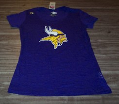 Vintage Style WOMEN&#39;S TEEN JRS MINNESOTA VIKINGS NFL FOOTBALL T-shirt LA... - $19.80