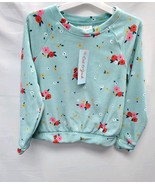 Toddler&#39;s Girls 5T Ocean Green Floral Patten Velour Long Sleeve Top Cat&amp;... - €8,72 EUR