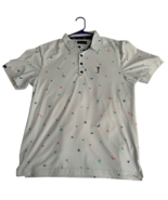 William Murray Shirt mens Medium Red Polo Short Sleeve Golf Stretch Perf... - $26.55