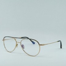 TOM FORD FT5693-B 030 Shiny Deep Gold 57mm Eyeglasses New Authentic - £84.55 GBP