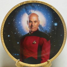 Star Trek The Next Generation Captain Picard Ceramic Plate 1993 MINT IN ... - $14.50