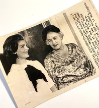 Vintage Press Photo, &quot;Jackie Kennedy &amp; Lady MacMillan  at White House&quot;, 1961 - £26.05 GBP