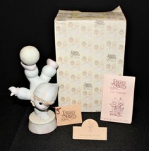 Precious Moments 1986 SMILE ALONG THE WAY 7” Boy Clown Figurine in Box, 101842 - £14.10 GBP