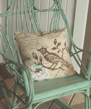 Bethany Lowe Design &quot;Spring Bird Pillow&quot; 18&quot;x 18&quot; - £19.13 GBP