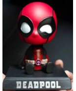 Shaking doll Car Interior Decoration Deadpool Cartoon and Anime PVC Action - $6.90