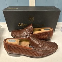 Allen Edmonds Positano 10D brown Camel tight wicker leather + Shoe Trees... - $98.99