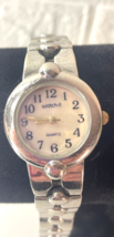 Ladies Watch-It Silver Tone Link Bracelet Analog Watch MLN3038 7&quot; *NEEDS... - $7.92