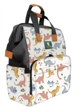 3 Little Dinos dino diaper backpack in Black/White - size One Size - £51.58 GBP