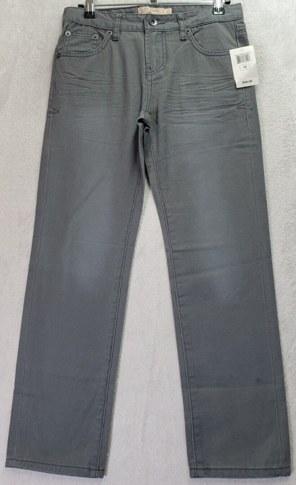 Primary image for Lucky Brand Jeans Girls 14 Gray Denim 100% Cotton Pocket Straight Leg Light Wash
