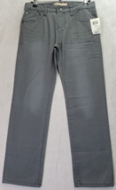 Lucky Brand Jeans Girls 14 Gray Denim 100% Cotton Pocket Straight Leg Li... - $18.43