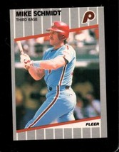 1989 Fleer #582 Mike Schmidt Nm Phillies Hof - £1.91 GBP
