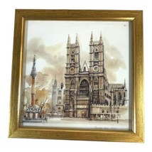 Westminster Abbey Gold Framed An Historical Description Vintage Print 7.25” - £29.42 GBP