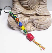 SALE Handmade Buddha Hemp  Keychain  - $4.99