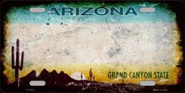 Arizona State Background Rusty Novelty Metal License Plate - $21.95