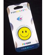 Popsockets Premium PopGrip BE HAPPY enamel Swappable Top Phone Grip  - $16.93