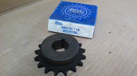 (NIB) MARTIN 50BS17HT CHAIN SPROCKET / 1 18&quot; BORE WITH 1/4&quot; KEYWAY - $163.52 MXN