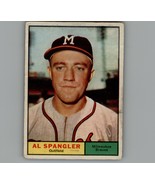 1961 Topps Al Spangler #73 Milwaukee Braves Baseball Card - £2.41 GBP