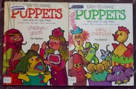 2 Easy to Make Puppets books by Fran Rottman - £3.14 GBP