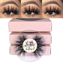 3D Mink Lashes MIKIWI D390-3, 3 Pairs Mink Eyelashes Thick 20mm - $9.49
