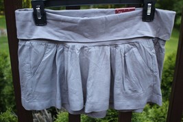SO Juniors Gray Rolled Low Rise Soft Shorts Elastic Waist Sz 5 7 9 11 17 - $9.99