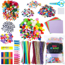Arts and Crafts Supplies for Kids, One DIY School Crafting Project (1200... - $34.00