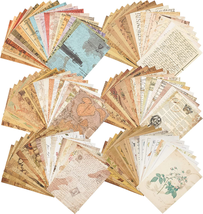 120 Sheets Vintage Ephemera Paper Pack for Junk Journal Kits Art Journaling Back - £17.69 GBP