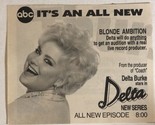 Delta Tv Guide Print Ad Delay Burke TPA9 - $5.93