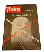 Magazine Trains August 1961 Vintage Railroading 60 Pages Articles Advertising - £9.42 GBP