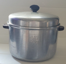 Vintage Champion Stock Pot Metal Lid Handles Cooking Camping Dinner Stew... - $34.99