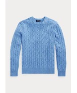 Polo Ralph Lauren Men&#39;s Cable-Knit Cashmere Sweater in Litchfield Blue-XL - $398.86 CAD