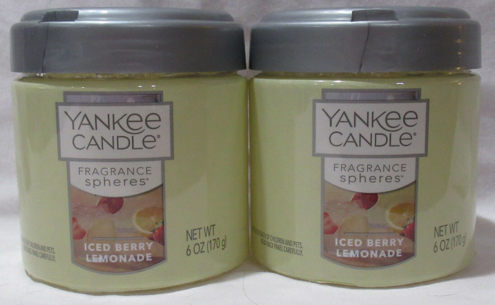 Primary image for Yankee Candle Fragrance Sphere Odor Neutralizing Beads Lot 2 ICED BERRY LEMONADE