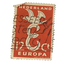 Netherlands Stamp 12c Queen Juliana Issued 1958 Machine Canceled Ungraded Single - £5.49 GBP