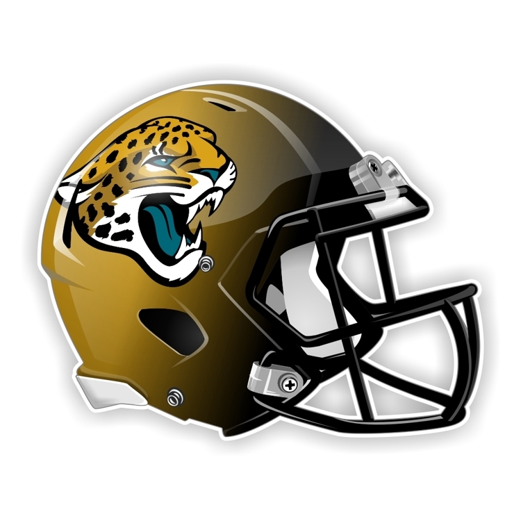 Jacksonville Jaguars Football Helmet Decal / Sticker Die cut - $2.96+