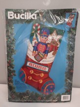Bucilla Needlepoint Toy Soldier Kit 60730 Barbara Baatz 18&quot; Christmas Stocking - £95.69 GBP