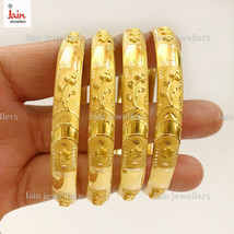 18Kt, 22Kt Real Gold Design Handmade Slip-On Bracelet Bangles 32 - 52 Gms(4 pcs) - £953.25 GBP+